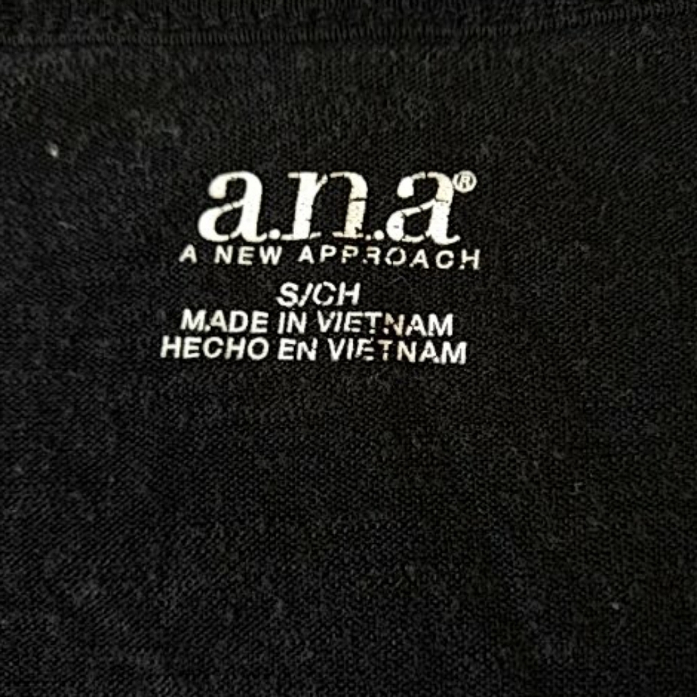 A.N.A. Cascading Ruffles Tank Top Sz S Black SALE! - Picture 3 of 3